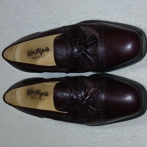 Vito Papolo Men's Brown Leather Dress Shoes Size 10